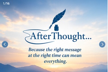 AfterThought — messages for what matters most