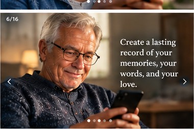 An older adult using AfterThought