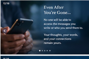 A person using AfterThought in everyday life